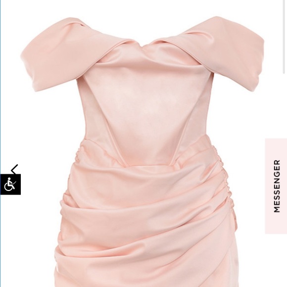 House of CB Dresses Coraline Blush Satin Corset Dress Poshmark
